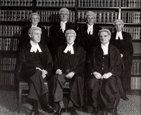 The Justices of the High Court of Australia in 1952, shortly before the retirement of John Latham (front row, centre) as Chief Justice. Photo: Wikipedia Commons.